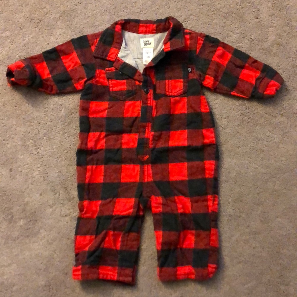 Oshkosh Baby B’gosh 1 piece, big check flannel.